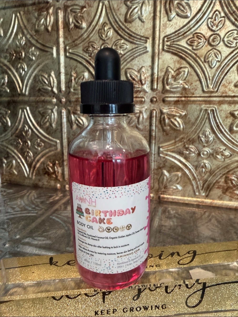 Aminah Birthday Cake Pink Body Oil